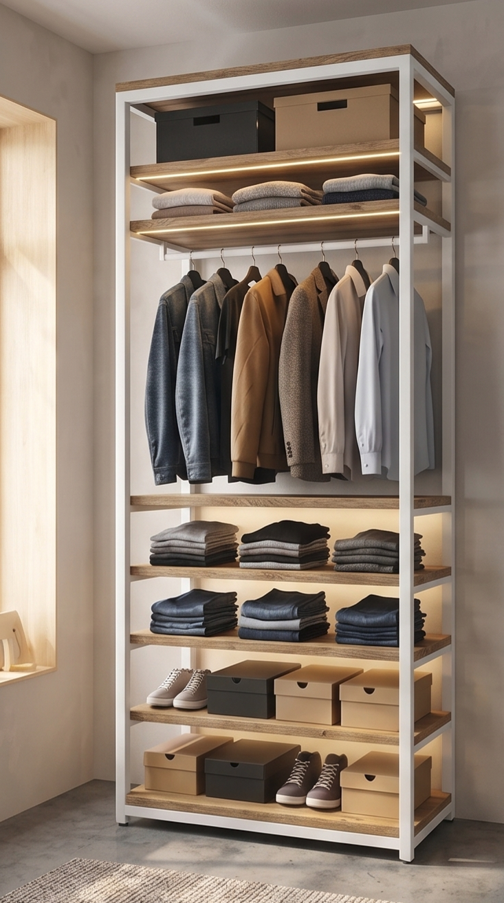 Closet abierto Kairos White